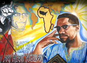 Malcom X Mural